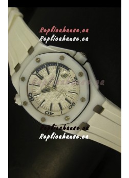 Audemars Piguet Royal Oak Diver White Ceramic - 1:1 Mirror Replica Watch