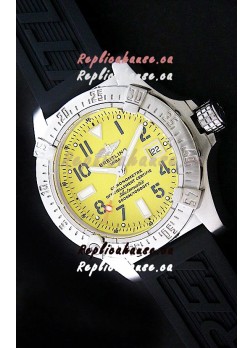 Breitling Seawolf Swiss Watch Yellow Dial - Ultimate Mirror Replica Watch 