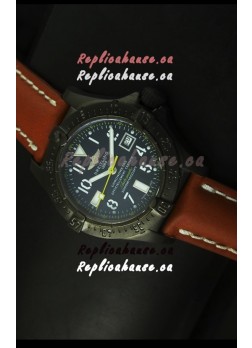 Breitling Seawolf PVD Coated Swiss Watch - Arabic Markers