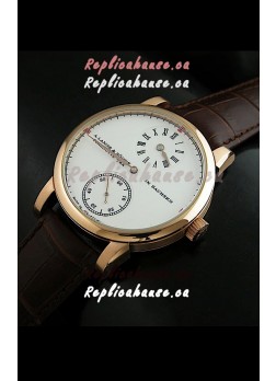 A. Lange & Sohne Glashutte In Sachskn Classic Replica Rose Gold Watch
