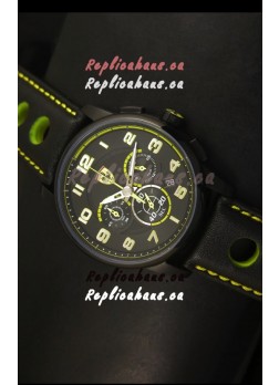Scuderia Ferrari Heritage Chronograph Watch in Black Steel