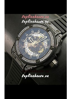 Hublot Big Bang King Power PVD Casing Watch with Diamonds