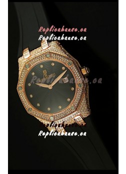 Audemars Piguet Royal Oak LADY Replica Watch in Pink Gold Casing
