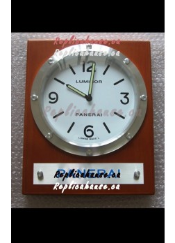 Panerai PAM255 Teak Wood Wall Clock Black Dial - 1:1 Mirror Replica