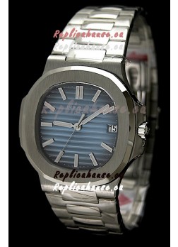 Patek Philippe Nautilus Jumbo Swiss Replica Watch in Blue Dial