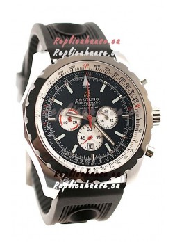 Breitling Chrono-Matic Chronometre Japanese Replica Watch in Black Dial
