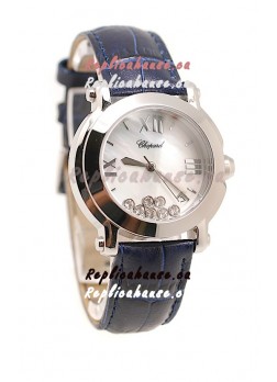 Chopard Happy Sport Ladies Swiss Replica Watch in White Dial