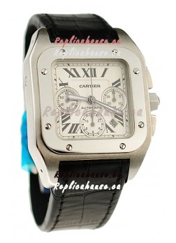Cartier Santos 100 Swiss Chronograph Watch