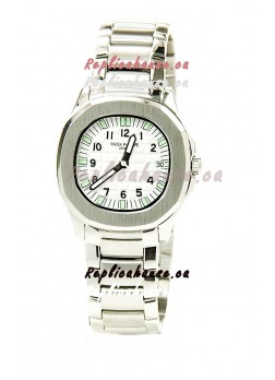 Patek Philippe Aquanaut Ladies Steel Watch in Green Markers