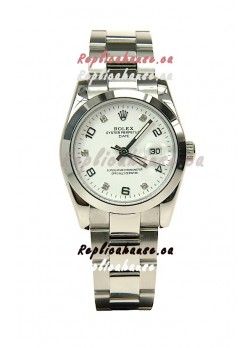 Rolex DateJust Mid-Sized Swiss Replica Silver Watch