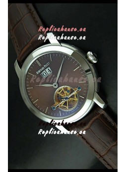 Audemars Piguet Jules Tourbillon Japanese Replica Watch in Brown Dial