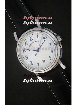 Breguet De La Marine Swiss Replica Steel Watch in White Dial