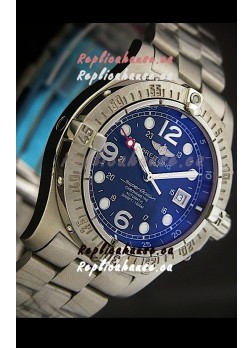 Breitling Superocean Swiss Replica Watch Steelfish in Blue Dial