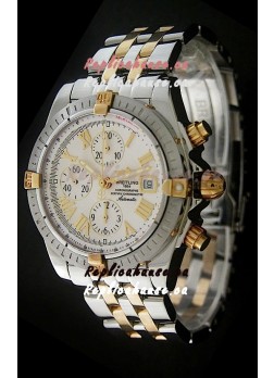 Breitling Chronomat Evolution Swiss Replica Watch in White Dial