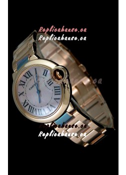 Cartier Balon de Swiss Replica Watch in Pink Dial