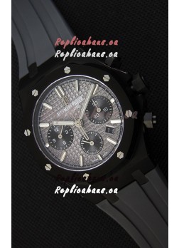 Audemars Piguet Royal Oak Chronograph Slate Grey Dial Rubber Strap PVD Case Swiss Replica Watch 