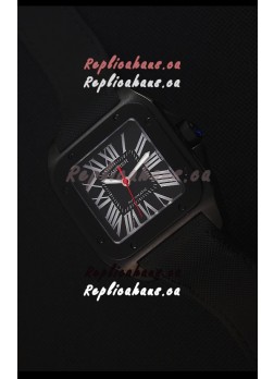 Cartier Santos DLC Swiss Replica Watch 38.5MM