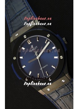 Hublot Classic Fusion Ceramic Blue Swiss Replica Watch - 1:1 Mirror Replica 