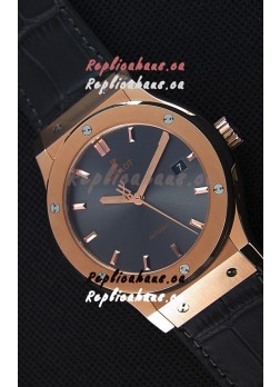 Hublot Classic Fusion Racing Grey King Gold Swiss Replica Watch - 1:1 Mirror Replica