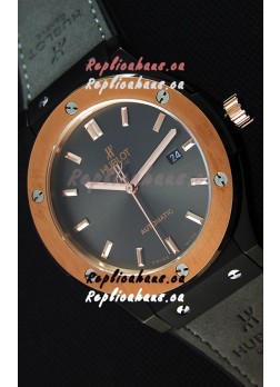 Hublot Classic Fusion Ceramic King Gold Grey Dial Swiss Replica Watch - 1:1 Mirror Replica