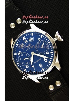 IWC Big Pilot Annual Calendar IW502702 Spitfire Blue Dial Swiss 1:1 Mirror Replica