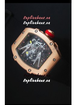 Richard Mille RM027 Tourbillon Rafael Nadal Edition Swiss Watch in Rose Gold Case