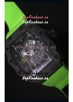 Richard Mille RM35-01 Rafael Nadal Edition Swiss Replica Watch Green Nylon Strap