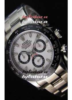 Rolex Cosmograph Daytona 116500LN White Dial Original Cal.4130 Movement - Ultimate 904L Steel Watch 