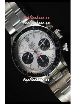 Rolex Daytona Vintage 6263 for CARTIER Edition Swiss Replica Watch with Black Bezel
