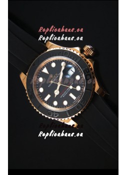 Rolex Yachtmaster 116655 Everose Gold Ceramic 1:1 Ultimate Mirror Replica Watch