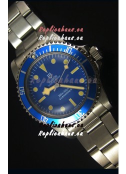 Tudor Oyster Prince Vintage 200M Blue Dial Dot Markers Swiss 1:1 Mirror Replica Watch 
