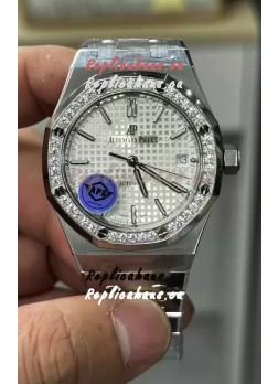 Audemars Piguet Royal Oak 37MM White Dial Watch in 3120 Movement - 1:1 Mirror Replica