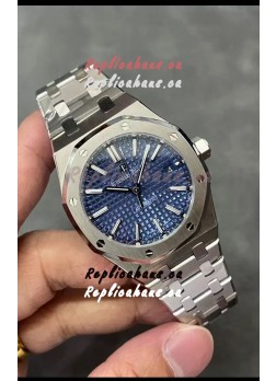 Audemars Piguet Royal Oak 37MM Blue Dial 904L Steel Watch in 3120 Movement - 1:1 Mirror Replica