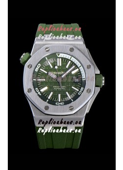 Audemars Piguet Royal Oak Diver Swiss Replica Dark Green Dial 1:1 Quality 3120 Movement 904L Steel 