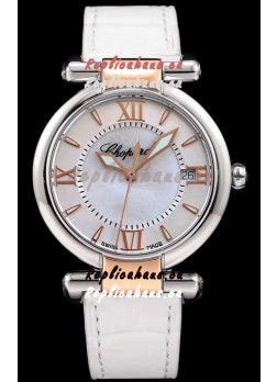 Chopard Imperiale White Dial Swiss Automatic Replica Watch in 904L Steel 