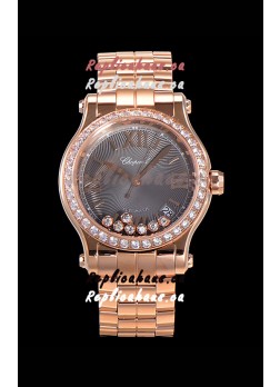 Chopard Happy Sport 1:1 Mirror Swiss Automatic Replica Watch 36MM in Rose Gold Casing