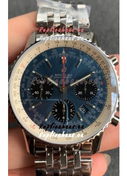 Breitling Navitimer 1 B01 Chronograph Edition 43MM - Bllue Dial 904L 1:1 Mirror Replica Watch