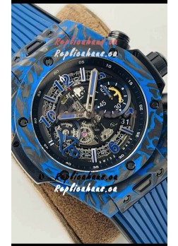 Hublot Big Bang Unico Blue Carbon Las Vegas Boutique Edition Swiss Replica Watch 