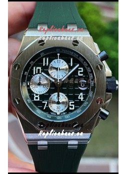 Audemars Piguet Royal Oak Offshore Black Dial Chronograph 1:1 Mirror Replica Watch - 904L Steel 