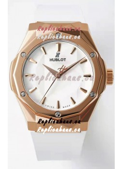 Hublot Classic Fusion Orlinski King Gold 40MM Edition White Dial Swiss Replica Watch