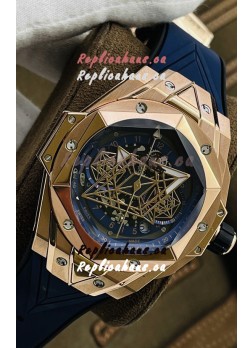 Hublot Big Bang UNICO Sang Bleu II Rose Gold 1:1 Mirror Quality Swiss Replica Watch 