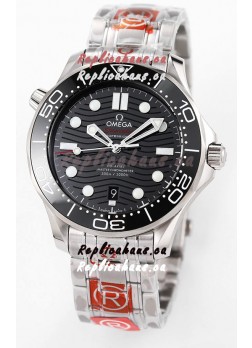 Omega Seamaster 300M Master Chronometer Black Swiss 904L Steel 1:1 Mirror Replica Watch