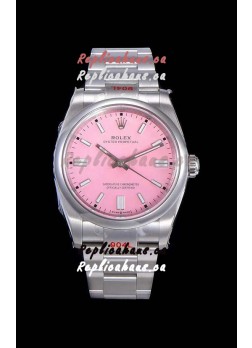 Rolex Oyster Perpetual REF#124300 41MM Cal.3230 Movement Swiss Replica Pink Dial 904L Steel 1:1 Mirror Replica Watch