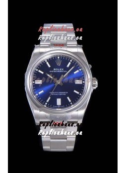 Rolex Oyster Perpetual REF#124300 41MM Cal.3230 Movement Swiss Replica Dark Blue Dial 904L Steel 1:1 Mirror Replica Watch
