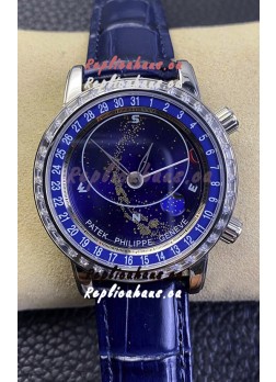 Patek Philippe 6104G Grand Compilations Handwind Swiss Replica Watch - Diamonds Bezel