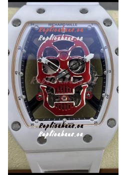 Richard Mille RM052-01 Skull Genuine Tourbillon Edition Watch in Ceramic Casing