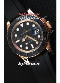 Rolex Yachtmaster Everrose Gold Japanese Replica Watch - 40MM