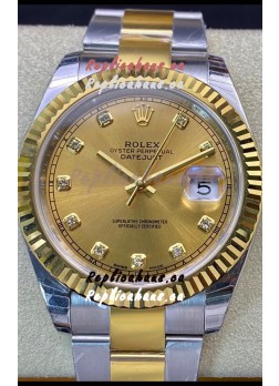 Rolex Datejust 126333 41MM Swiss 1:1 Mirror Replica Watch in 904L Steel - Gold Dial