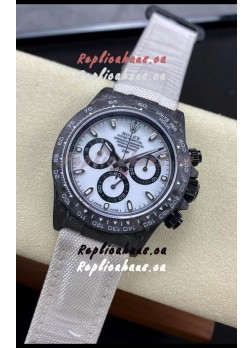 Rolex Daytona DiW Edition "All Black/White" Watch - Forged Cabon Casing 1:1 Mirror Replica