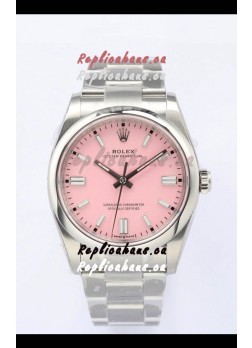 Rolex Oyster Perpetual REF#126000 36MM Swiss Movement Swiss Replica Pink Dial 904L Steel 1:1 Mirror Replica Watch